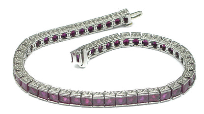 Art Deco Style 15.00ct Ruby  Bracelet