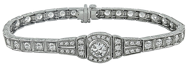 Art Deco Style 4.64ct Diamond Bracelet