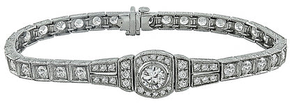 Art Deco Style 4.64ct Diamond Bracelet