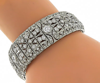 Art Deco Diamond Bracelet Israel Rose