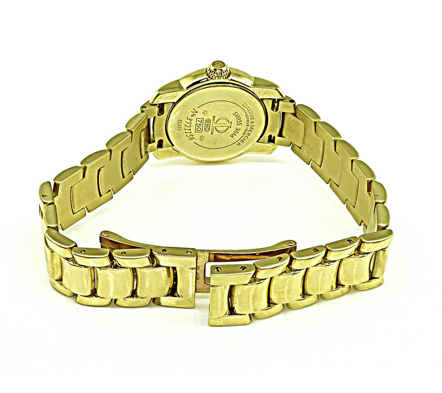 Authentic Estate Baume & Mercier Gold Watch Israel Rose