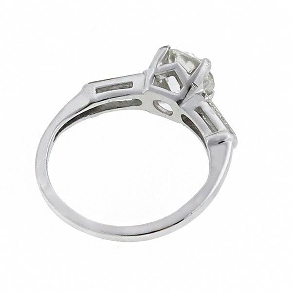 Authentic Estate Diamond Engagement Ring Side