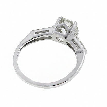 Authentic Estate Diamond Engagement Ring Side