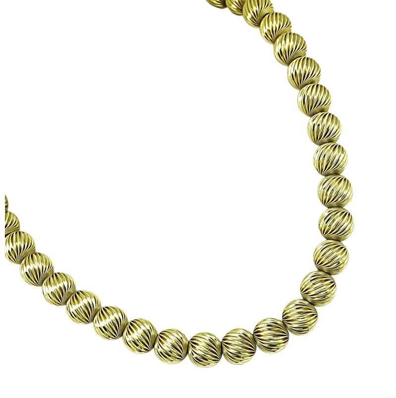 Authentic Estate Gold Bead Necklace