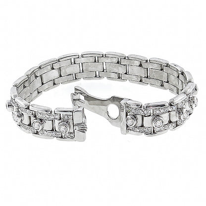 Authentic Rolex Style Diamond Bracelet