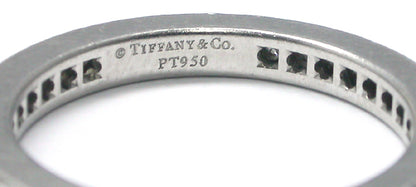 Authentic Tiffany Platinum Diamond Band