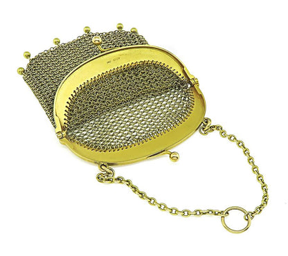 Authentic Vintage Gold Mesh Purse