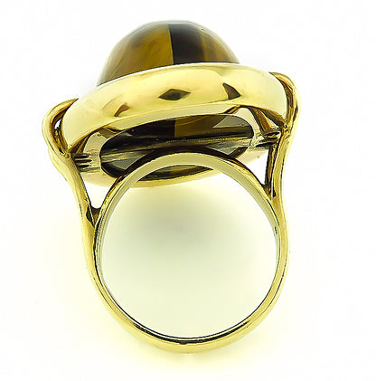 Authentic Vintage Tiger’s Eye Gold Ring