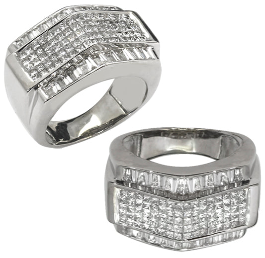 <B> Vintage </B> 4.20ct Diamond Gold Ring