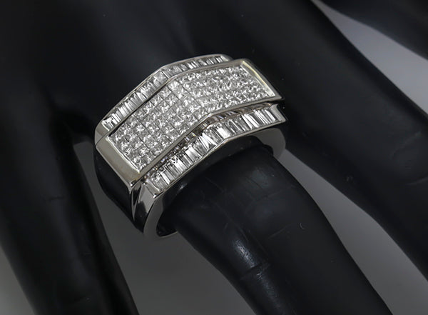 <B> Vintage </B> 4.20ct Diamond Gold Ring