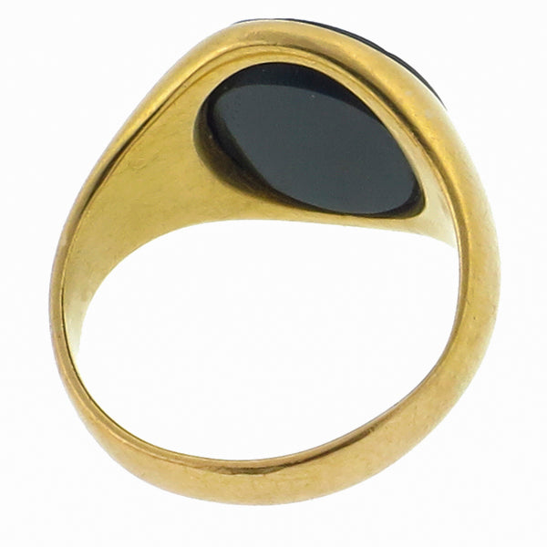 Blood Stone Gold Signet Ring