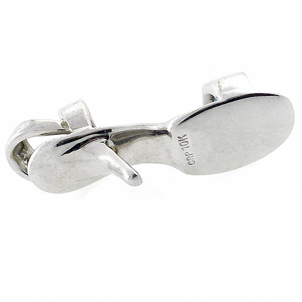 Blue Topaz Diamond Gold  Shoe Pendant