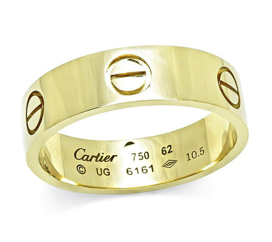Cartier Love Yellow Gold Wedding Band