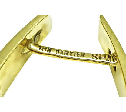 Cartier estate 18K yellow gold statement earrings timeless style