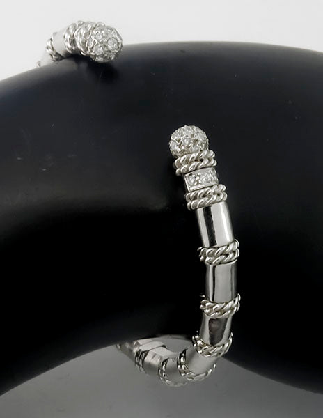 Cassis 0.35ct Diamond  Gold Bangle