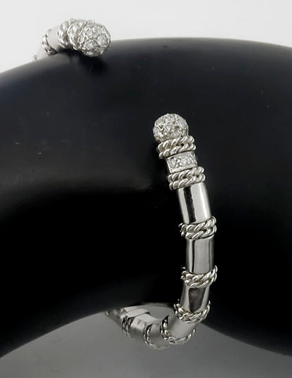 Cassis 0.35ct Diamond  Gold Bangle