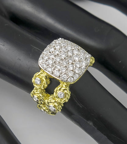 Cassis 1.20ct Diamond Gold Ring
