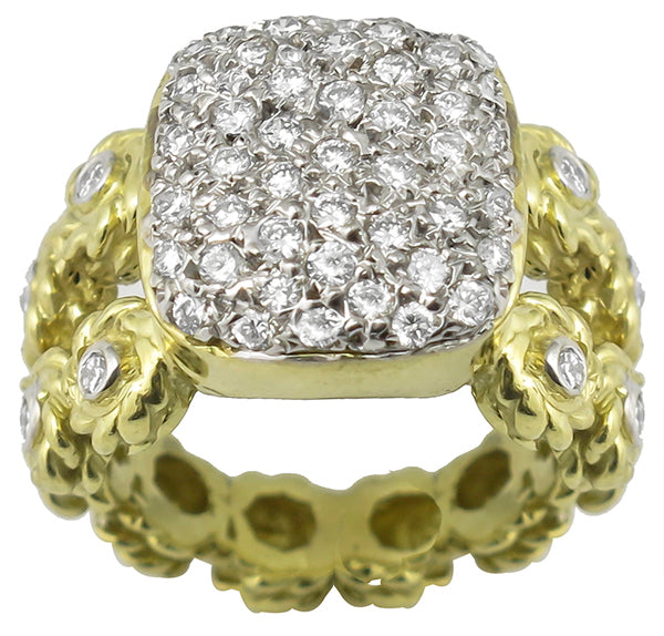 Cassis 1.20ct Diamond Gold Ring