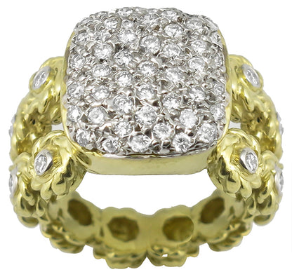Cassis 1.20ct Diamond Gold Ring