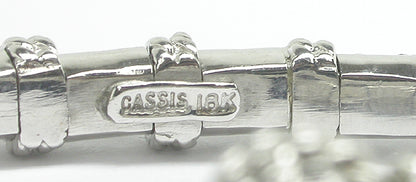 Cassis 18k White Gold Diamond Bangle