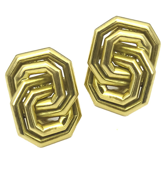Chaumet Figure Eight Gold Earrings
