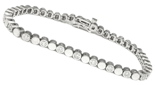 Diamond 14k White Gold Bracelet