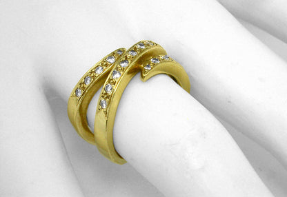 Diamond 18k Yellow Gold Ring