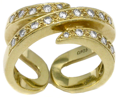 Diamond 18k Yellow Gold Ring