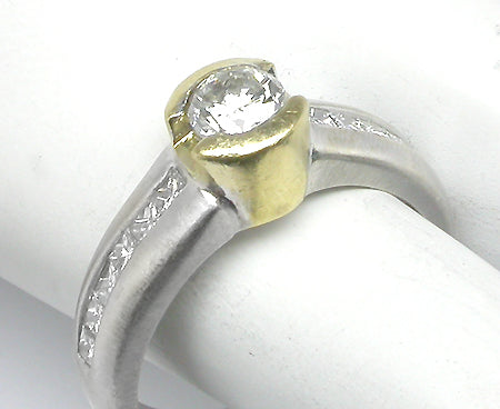 Diamond 18k Yellow White Ring
