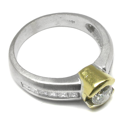 Diamond 18k Yellow White Ring