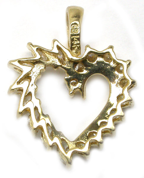 Diamond Open Heart Pendant