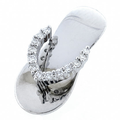 Diamond Flip Flops Gold Pendant Israel Rose