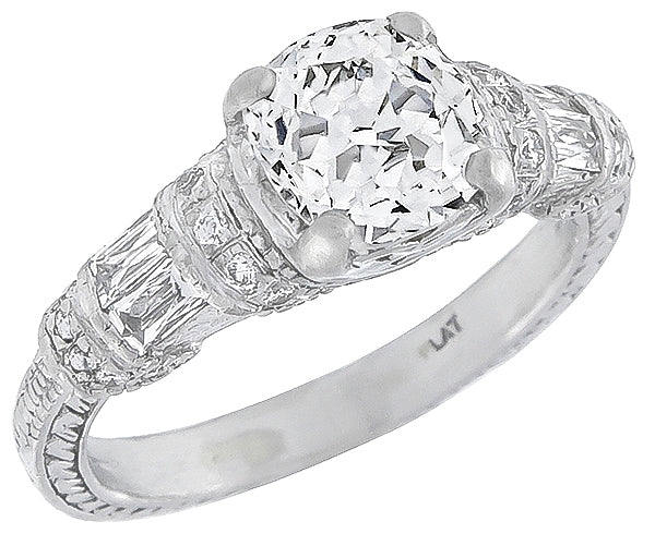 EGL Certified 1.10ct Diamond Engagement Ring