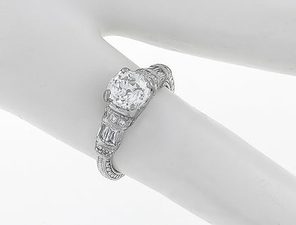 EGL Certified 1.10ct Diamond Engagement Ring
