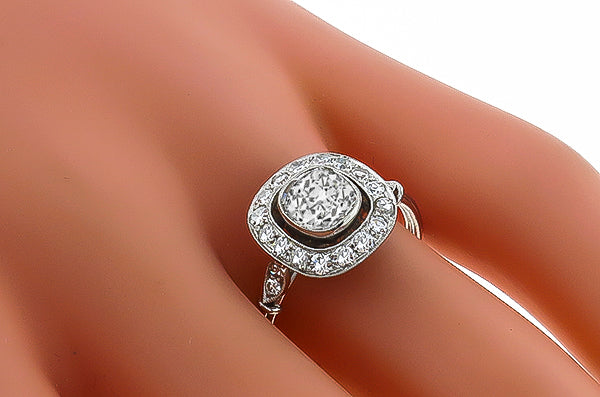 EGL Certified 1.13ct Diamond Engagement Ring