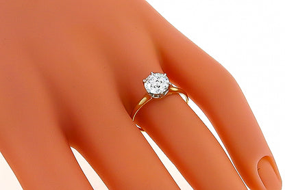 EGL Certified 1.19ct Diamond Solitaire Engagement Ring