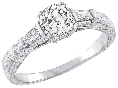 EGL Certified 1.25ct Diamond Engagement Ring