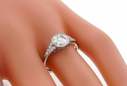 EGL Certified 1.38ct Diamond Engagement Ring