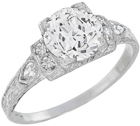 EGL Certified 1.46ct H-I VS1 Diamond Engagement Ring