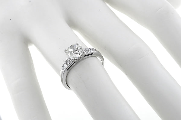 EGL Certified 1.52ct Diamond Gold Engagement Ring