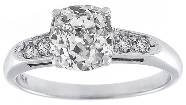 EGL Certified 1.52ct Diamond Gold Engagement Ring