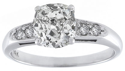 EGL Certified 1.52ct Diamond Gold Engagement Ring