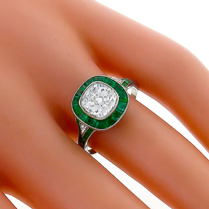 EGL Certified 2.08ct Diamond Engagement Ring