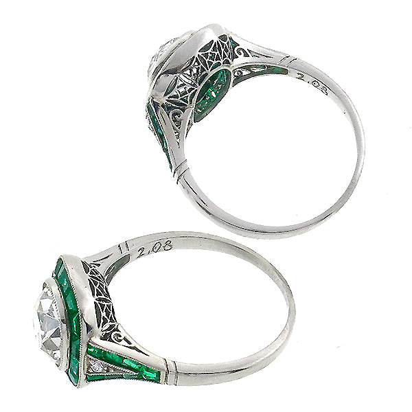 EGL Certified 2.08ct Diamond Engagement Ring