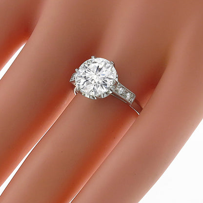 EGL Certified 2.63ct Diamond Engagement Ring