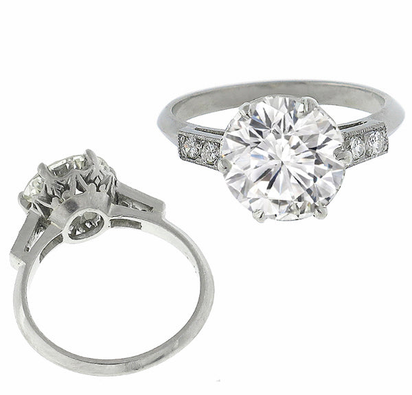 EGL Certified 2.63ct Diamond Engagement Ring