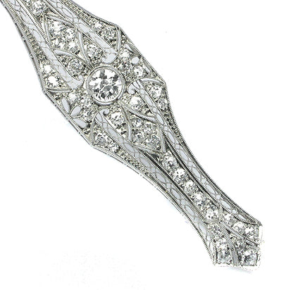Edwardian 0.50ct Diamond Platinum Pin