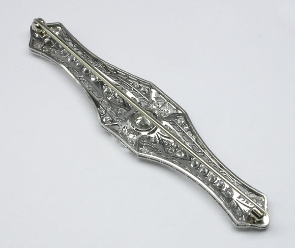 Edwardian 0.50ct Diamond Platinum Pin