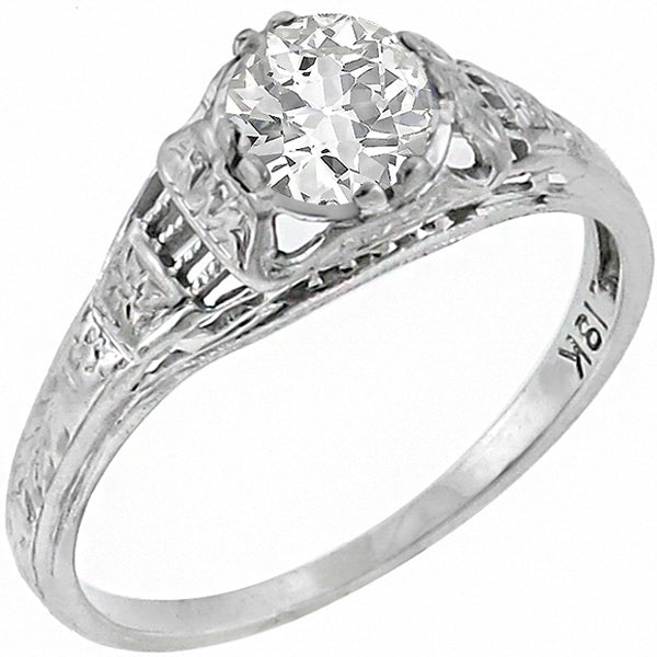 Edwardian 0.56ct Diamond  Engagement Ring