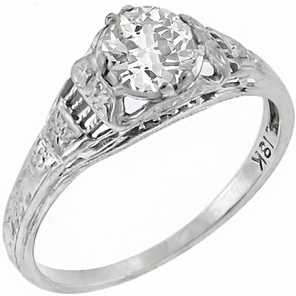 Edwardian 0.56ct Diamond  Engagement Ring